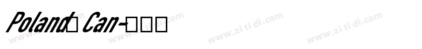Poland Can字体转换